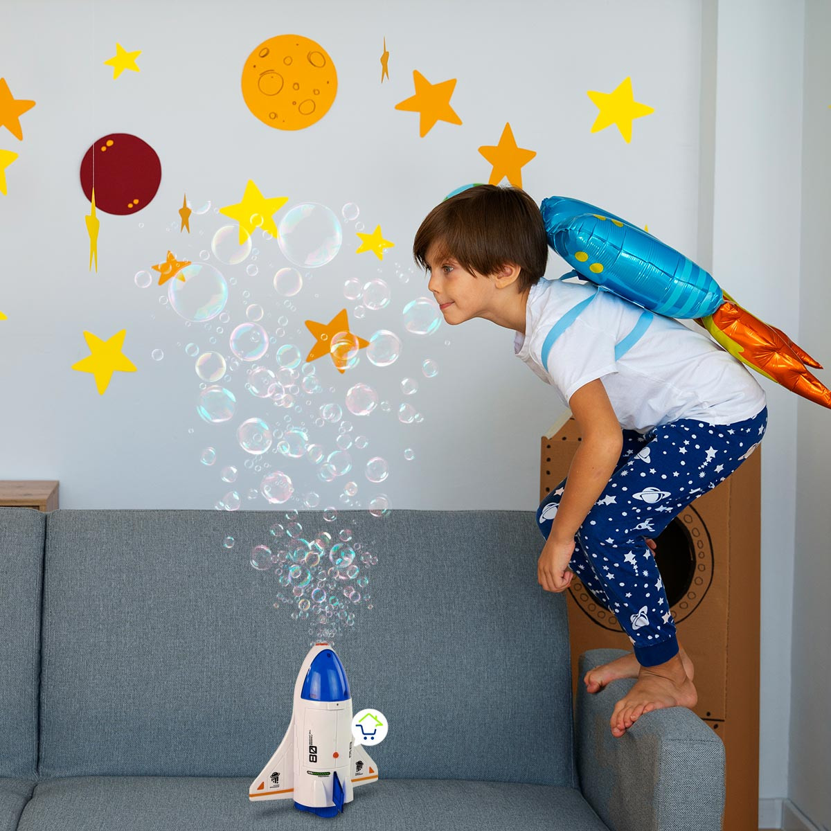 Miniatura 2 de Maquina De Burbujas Cohete FH102